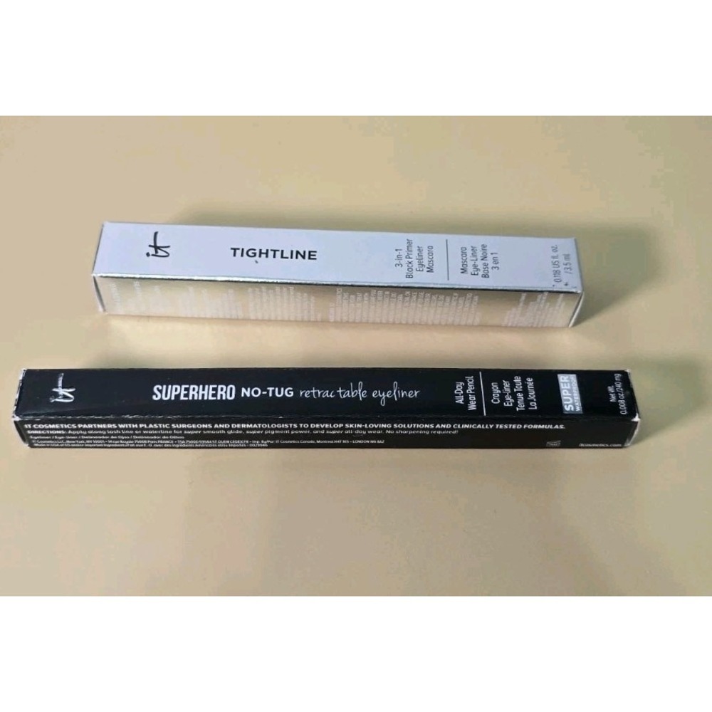 New IT Cosmetics Eye Liners And Mascara Set Of Two Both Color Black Never Used
